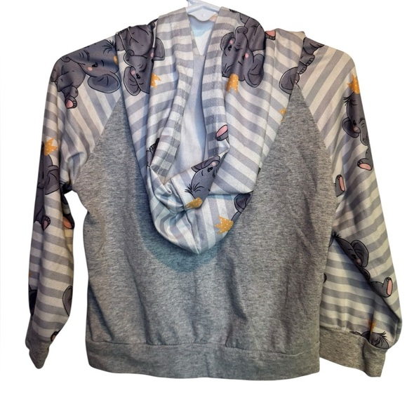 💥Gray Elephant Print Kids Matching Set - Picture 4 of 5